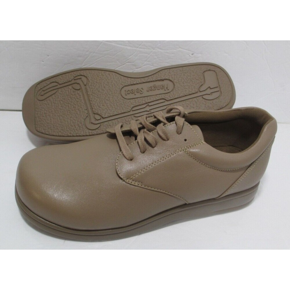 NEW HANGER SELECT Diabetic Walking Shoes Women 9M (Mens 7M) Tan Leather